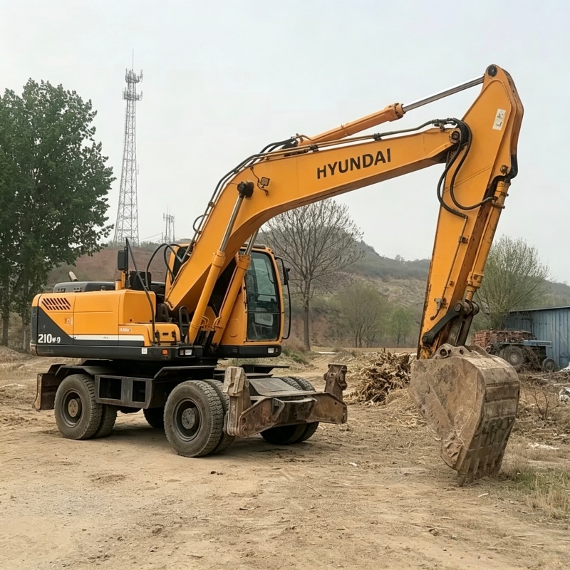 Hyundai 210 Wheeled Excavator image 2